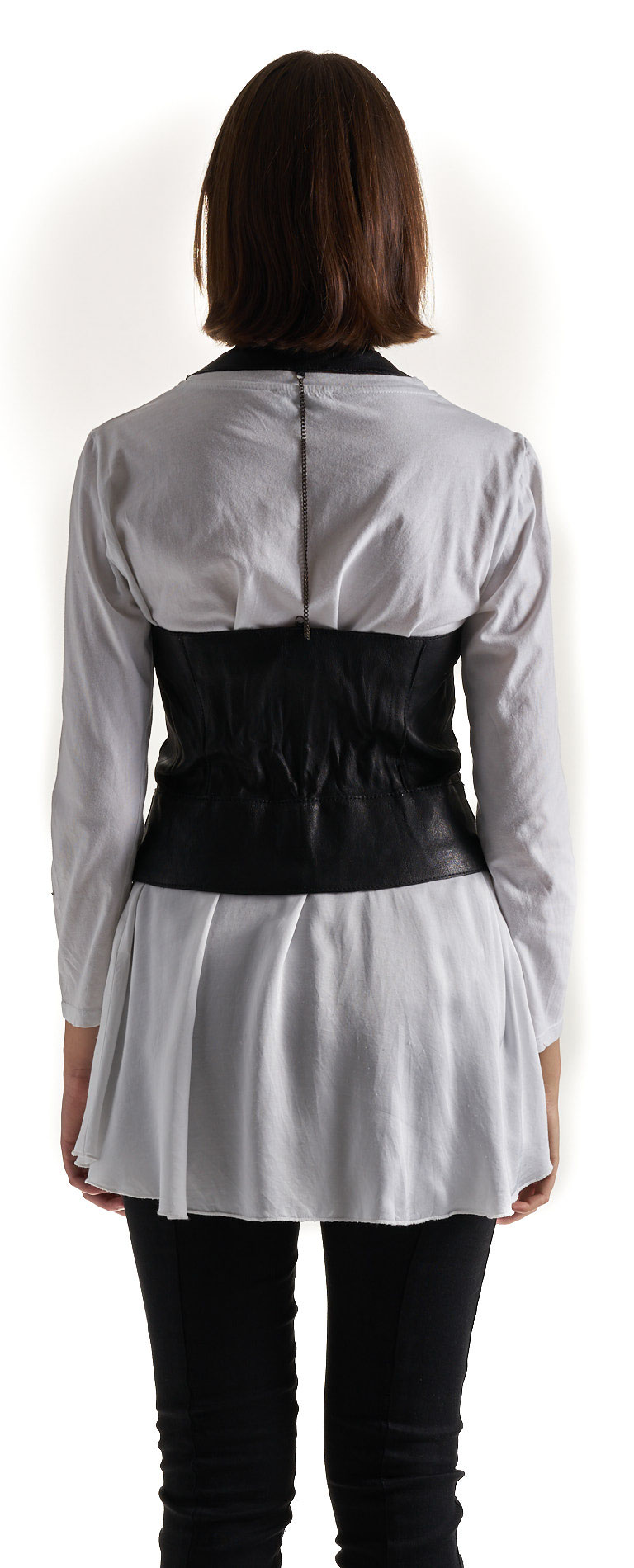 DANIELE BASTA LEATHER AND SILVER JACKET - himba tex